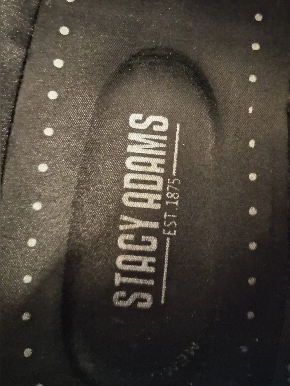 STACY ADAMS Black Loafers with Silver Studs.  Mens. Size 10.5 M.